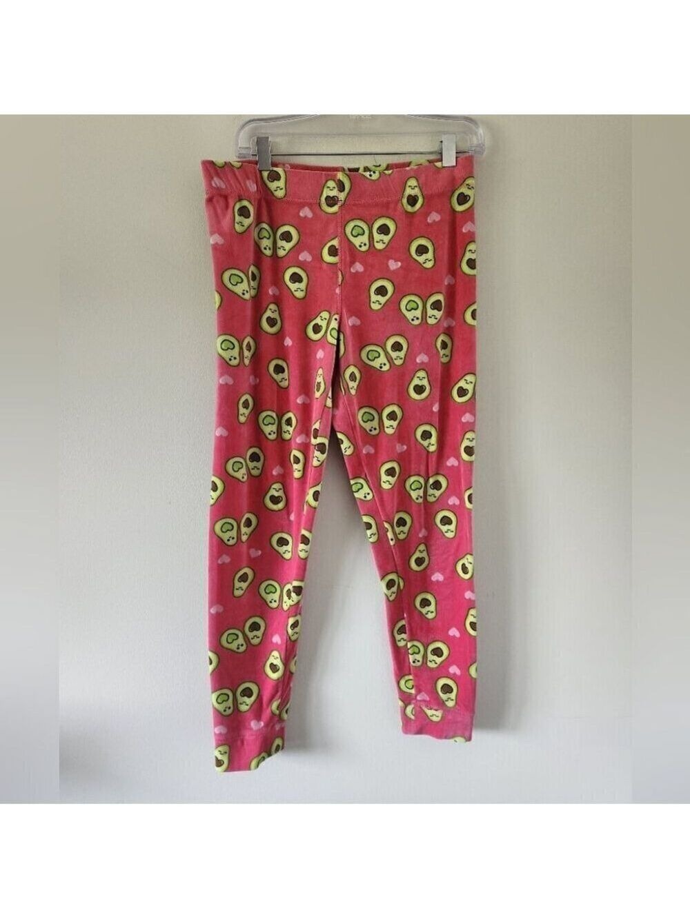 WEEKEND EDITION | Avocado velour pajama pants novelty print pink sz XL